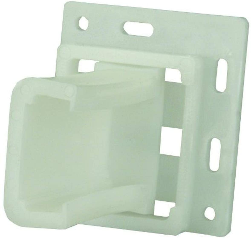 Large &Prime;C&Prime; Shape Drawer Slide Socket Set - White (1 Count)