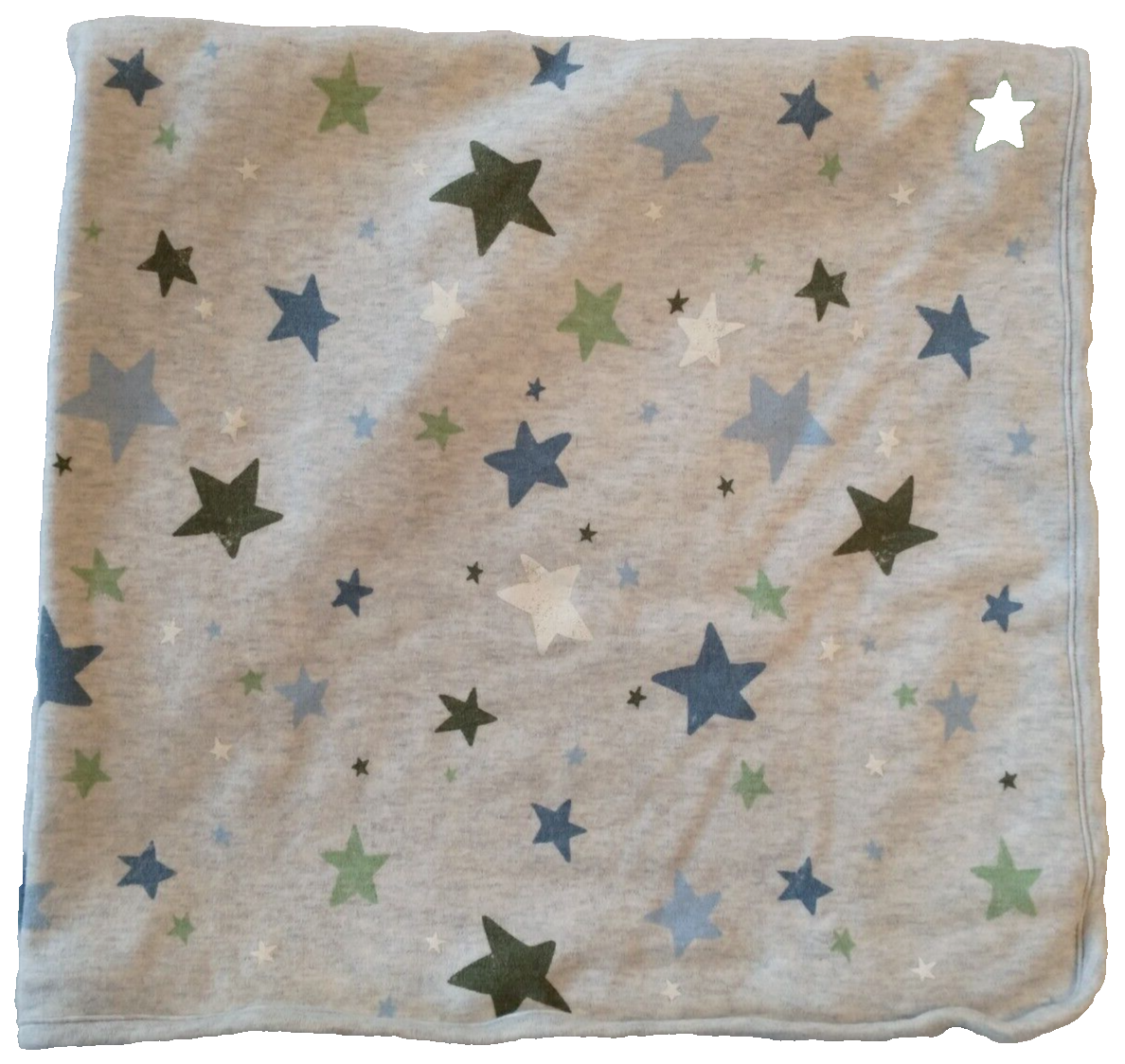 With Stars Double Sided Jersey Knit Crib Security