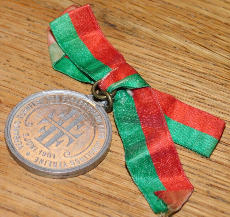 1901 Mauritia Elsass Sulz Soultz Medaille Verbands-Turnfest ElsÃSsischen Alsace