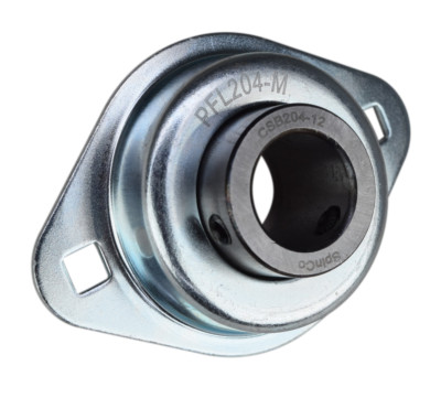 3/4'' Rigid Flush Mount Pressed Steel Two Bolt Flange Bearing CSBPFL204-12M
