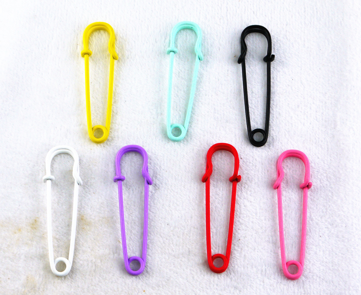 MS Extra-LARGE Safety Pins 7 Color Steel - Blankets, Kilts ...