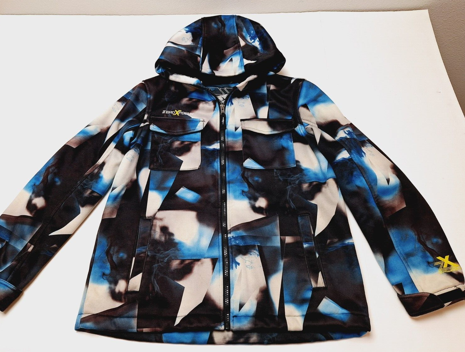 Zeroxposur Jacket L 14/16 Blue Black Hood Zip Boy | eBay Zeroxposur Jacket L 14/16 Blue Black Hood Zip Boy | eBay