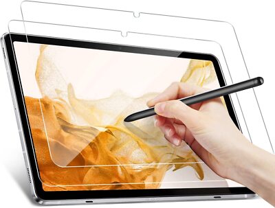For Samsung Galaxy Tab S9 FE S8 S7+ Plus A9+ A8 Tempered Glass Screen Protector