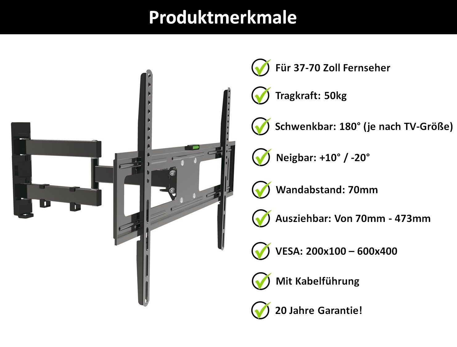 TV Fernseher Wandhalterung A157 für SAMSUNG 50 Zoll UE50RU7099 UE50RU7179UXZG