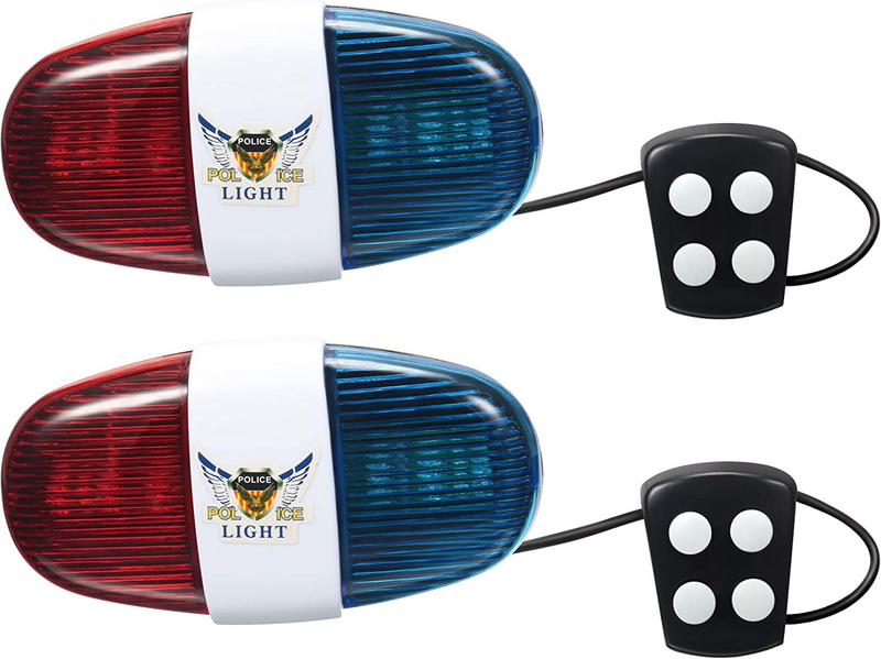 Police Sound Lights 6 Led Lights 4 Sounds Trumpet Cycling Horn