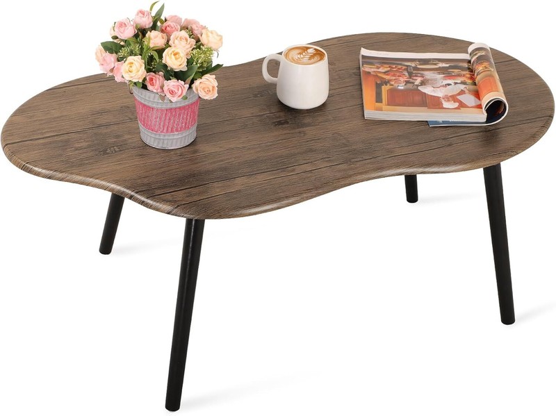 Rustic Coffee Table Irregular Wood Grain Desktop Coffee Tables Simple