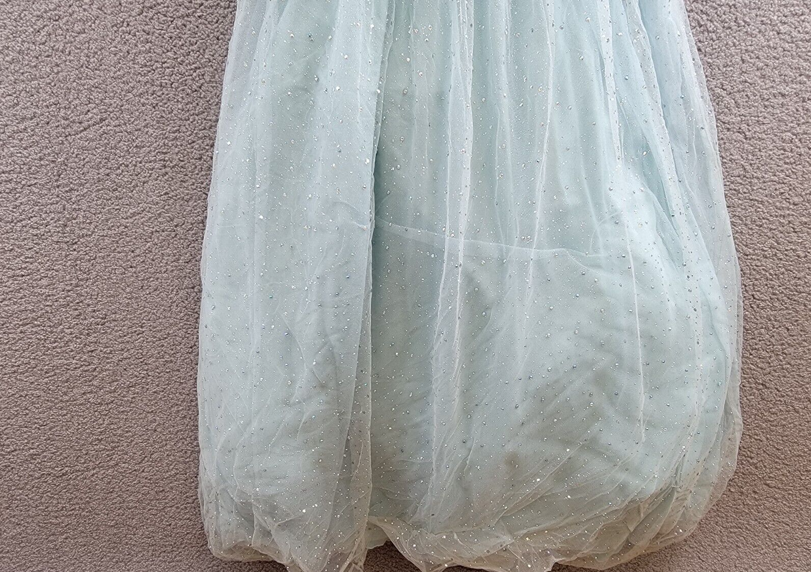 Say Yes to the Prom Rhinestone-Embellished Mesh-Waist Gown Juniors' 3/4 Seagreen - Picture 4 of 16