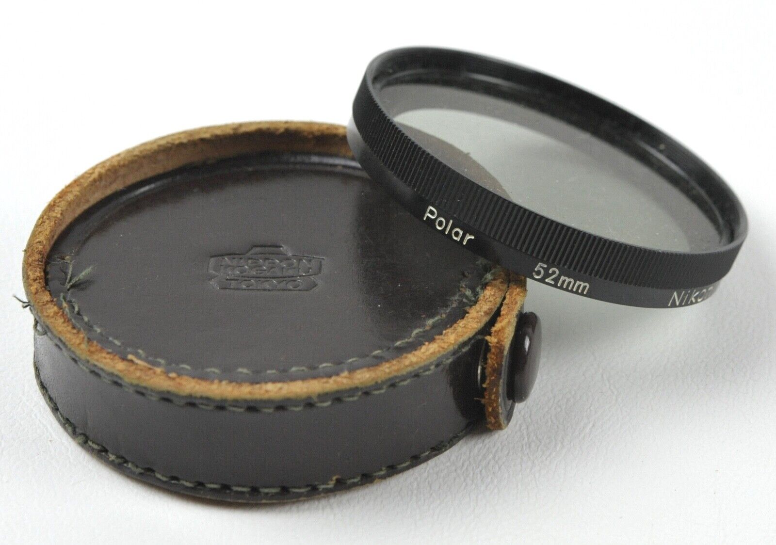 Rare Nikon F 52 mm Polar filter w/ Nippon Kogaku Case Rare Nikon F 52 mm Polar filter w/ Nippon Kogaku Case