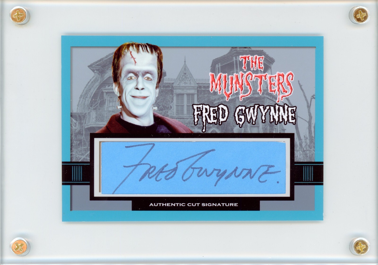 Fred Gwynne ~ Signed Autographed Custom The Munsters Trading