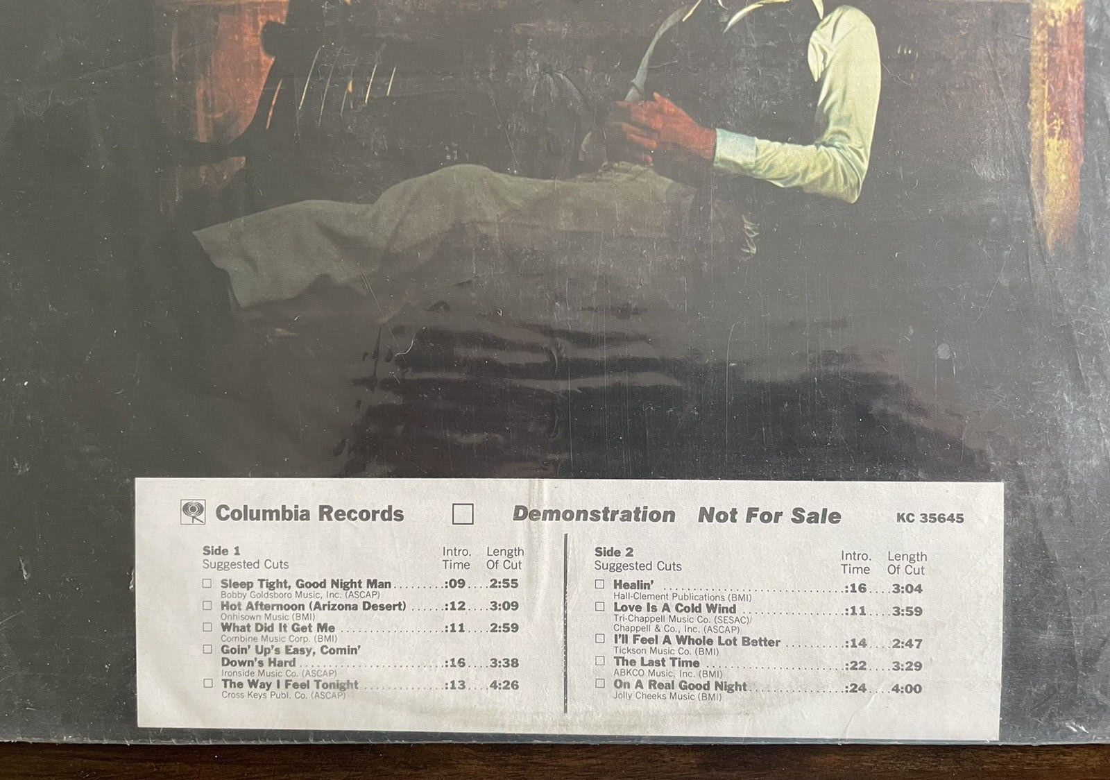 PROMO RARE Bobby Bare – Sleeper Wherever I Fall, 1978 Columbia KC-35645, EX / EX