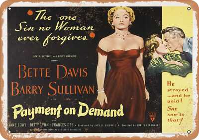 Metal Sign - Payment on Demand (1951) 1 - Vintage Look