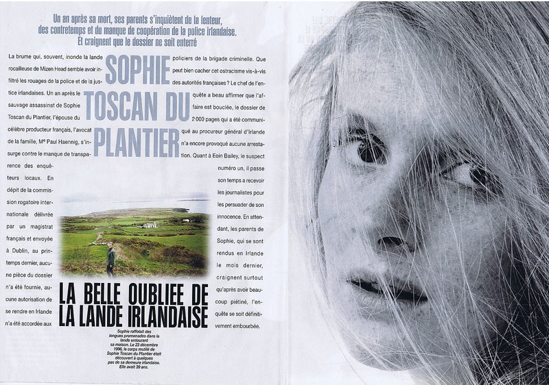 Coupure De Presse, Clipping 1998 Sophie Toscan Du Plantier La Belle OubliÃ©E 6 Pg