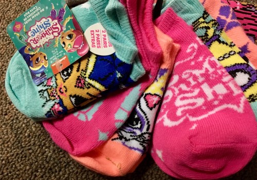 Toddler Girls Shimmer & Shine / Super Heroes Ankle Socks 10 Pairs- Small 4 - 7.5