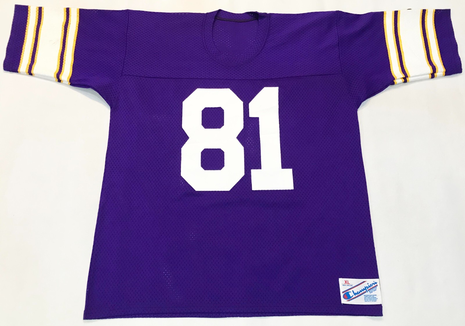 1st レプリカユニフォーム PURPLE XL Vintage Champion NFL Minnesota Vikings #81 Football Jersey