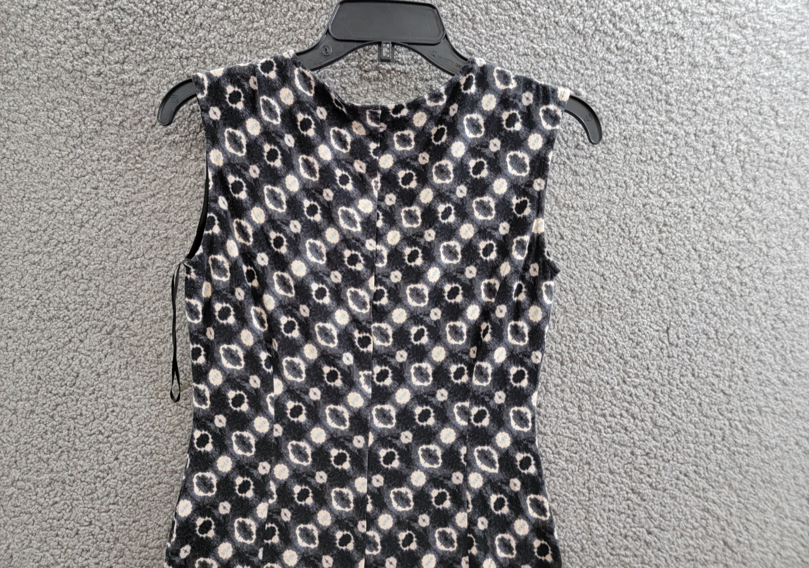NIC+ZOE Midnight Shibori Twist Front Dress Women XS Black Multi V-Neck Pullover - Picture 10 of 15
