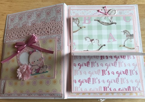 Scrapbooking Girl Baby Book Keepsake Photo Album Made By craftsNmorebymaryann