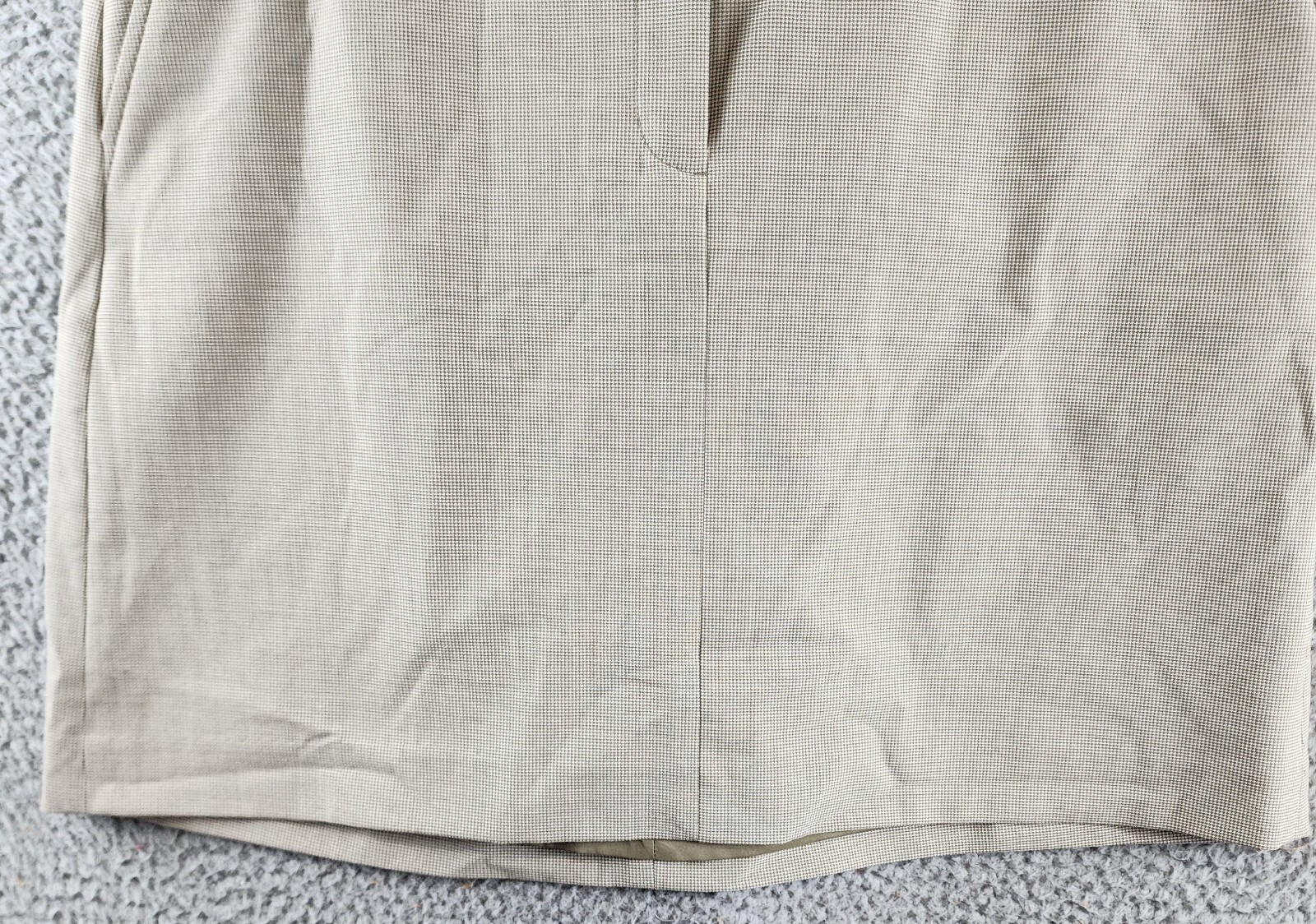 DKNY A-Line Business Casual Suit Skirt Womens 10 Light Fatigue/White Zip Closure - Picture 3 of 17