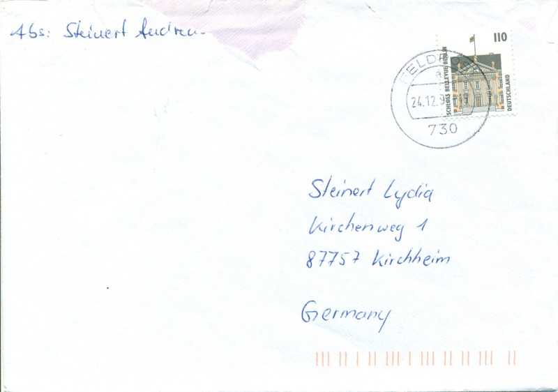 Germany 1997 Cover Fpo 730a Rajlovac Nato Sfor Bosnia To  Kirchheim In Schwaben