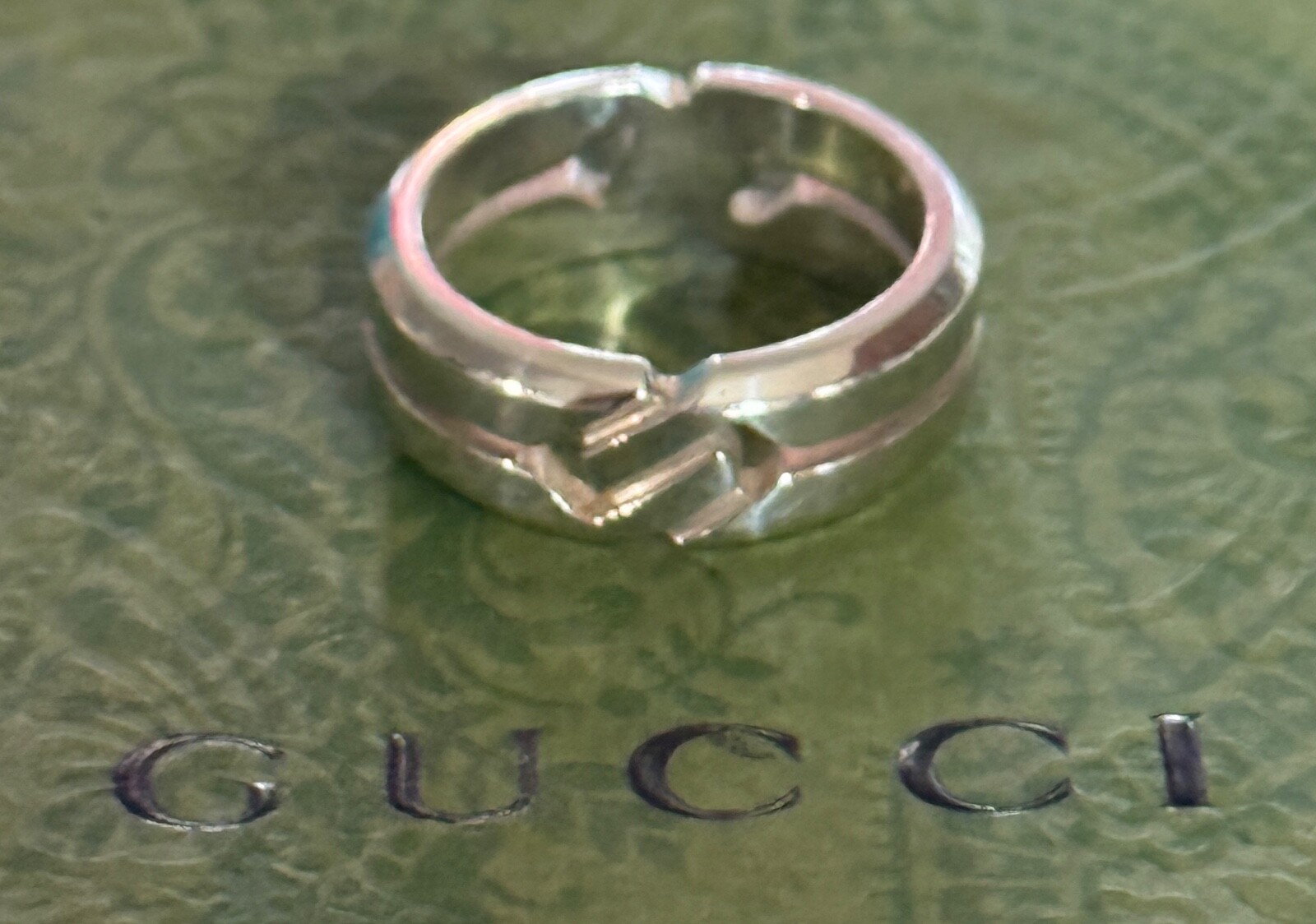 ② 美品　GUCCI マネークリップ　Gロゴ　シルバー925 イタリア Brandol / GUCCI グッチ マネークリップ スクエアG クローム