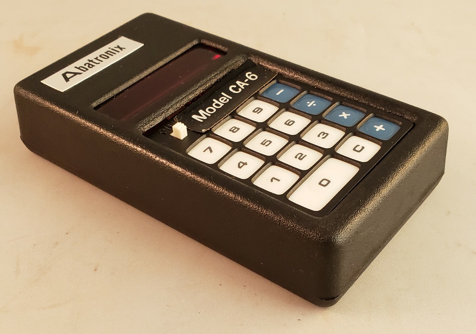 Rare Vintage ABATRONIX 676 CA-6 Shirt Pocket Calculator w/ Box - Barely Used USA