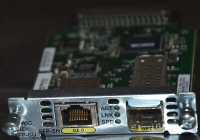 Cisco EHWIC-1GE-SFP-CU 1-Port Gigabit Ethernet Enhanced Network Card