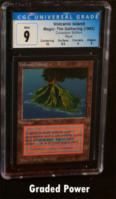 【PSA 9】 MTG Volcanic  3ED Revised PSA 9】 MTG Volcanic Island 3ED Revised