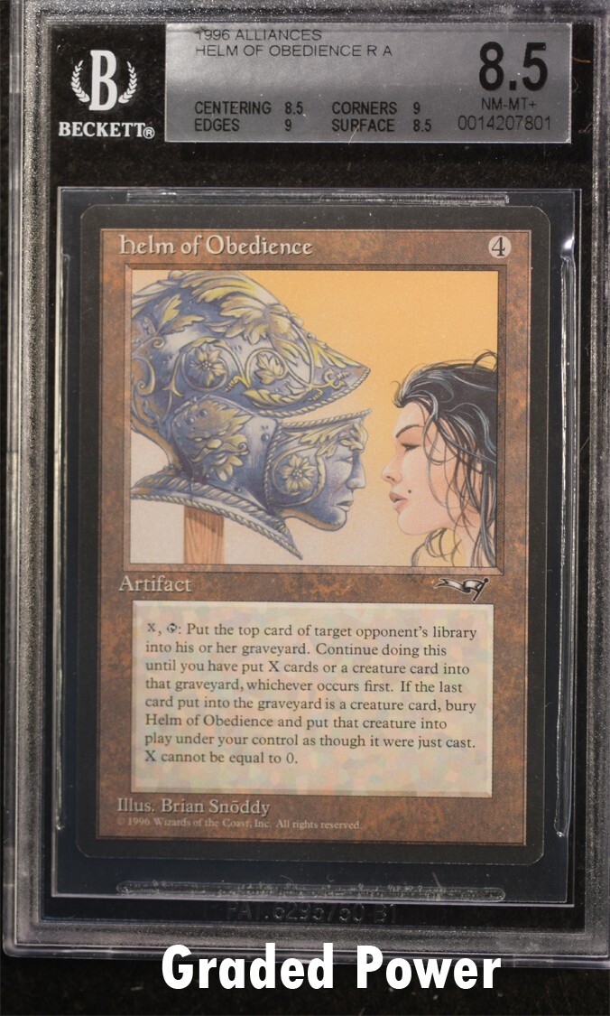 MTG　helm of Obedience Helm Of Obedience MTG Magic The Gathering Alliances Reserved