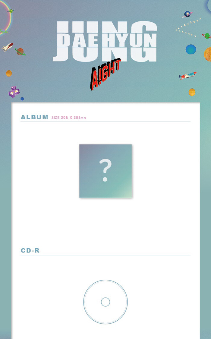B.A.P JUNG DAEHYUN [AIGHT] 1st Single Album CD+POSTER+Photo