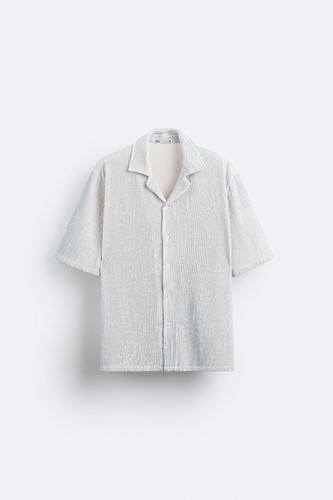 NEW‼️ ZARA MEN VERTICAL TEXTURED SHIRT SIZE S | eBay