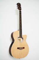 Westerngitarre Sunset natur, 39` Decke Fichte, EQ, Cut, Saiten D`Addario +GigBag
