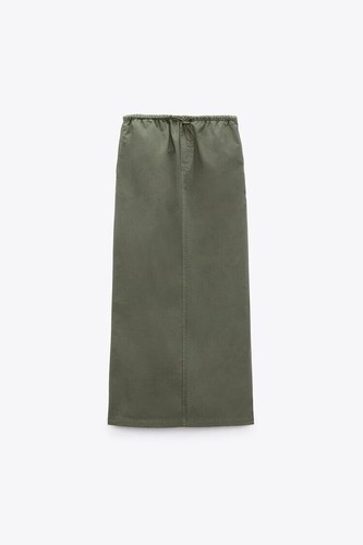 【SATIIIZ】Pelod cargo long skirt Jaylene Ripstop Cargo Maxi Skirt - Olive | Fashion Nova