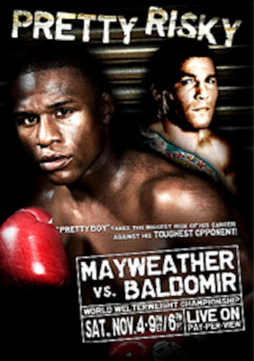 Original Floyd Mayweather vs. Carlos Baldomir Boxing Fight Poster Fight Poster