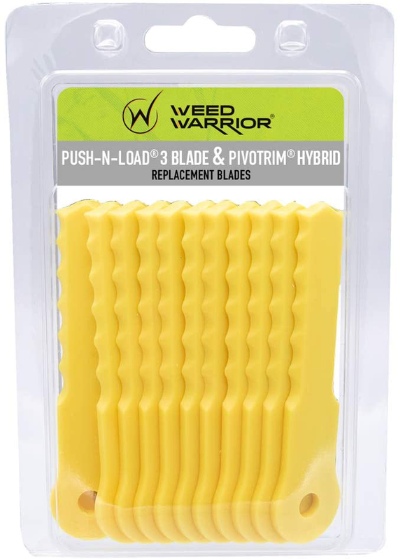 Weed Warrior 70289A Replacement Push-N-Load 3 Blade Head-70289A Yellow