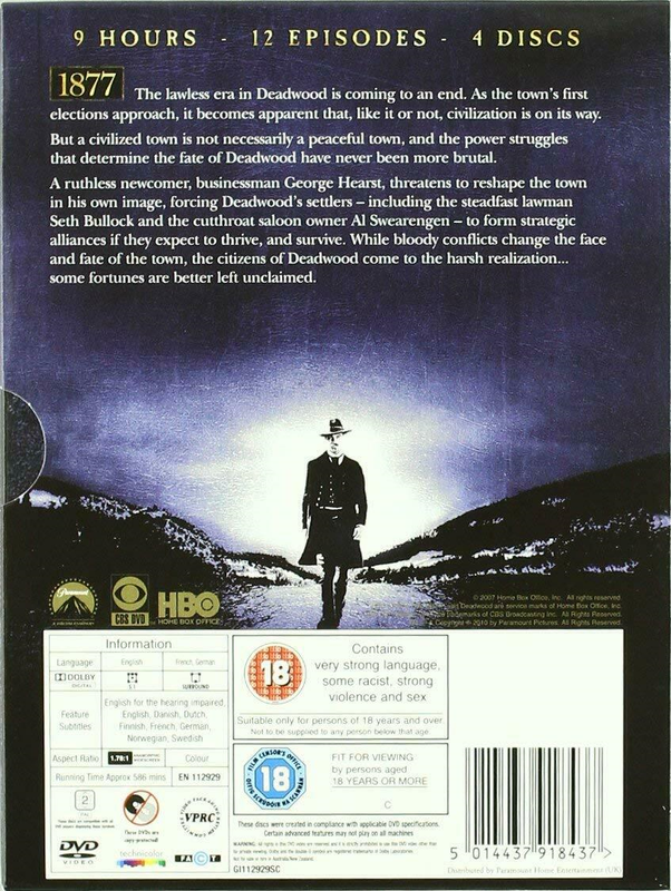 Deadwood Complete HBO Season DVD Ian McShane (2007) UK