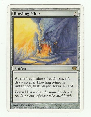 1x Howling Mine EX 9th Edition Mtg Magic 1x x1