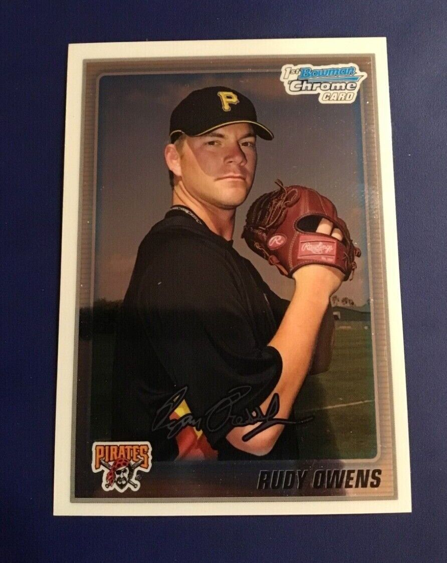 2010 Topps Chrome # BCP155 RUDY OWENS ROOKIE Pittsburgh Pirates Great Card ! . rookie card picture