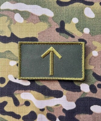 Patch ''Tiwaz Rune'', Oliv Grün, Klett Morale Wikinger Outdoor Aufnäher Odin Thor