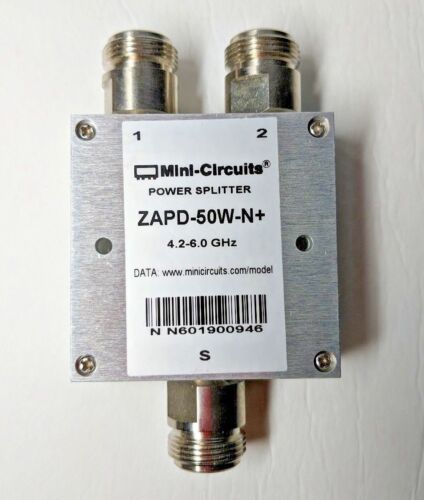 Mini-Circuits Power Splitter Combiner ZAPD-50W-N+ 2 Way-0° 50Ω (4.2 - 6.0 GHz)