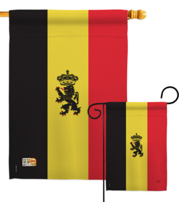 Belgium Nationality medieval renaissance dutch chocolate Garden Hosue Yard Flag