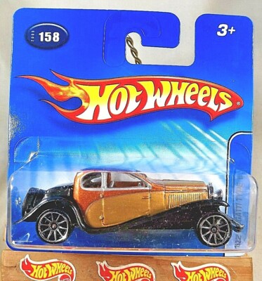 2005 Hot Wheels Collector #158 1932 BUGATTI TYPE 50 Brown w/Chrome10Sp ShortCard