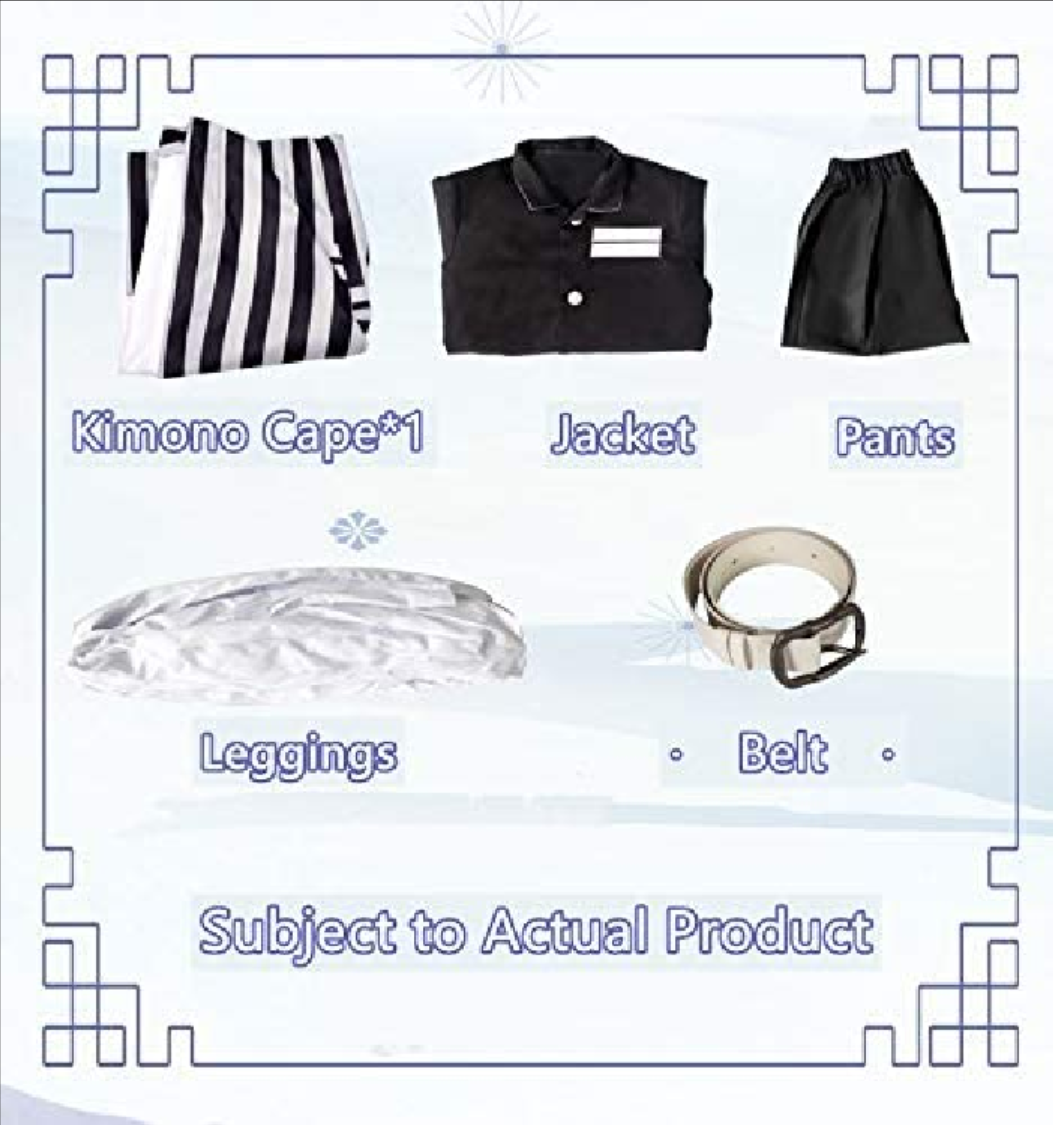 Obanai Iguro 伊黒小芭内 style Cosplay Costume Full KIDS/Adults demon slayer kimetsu