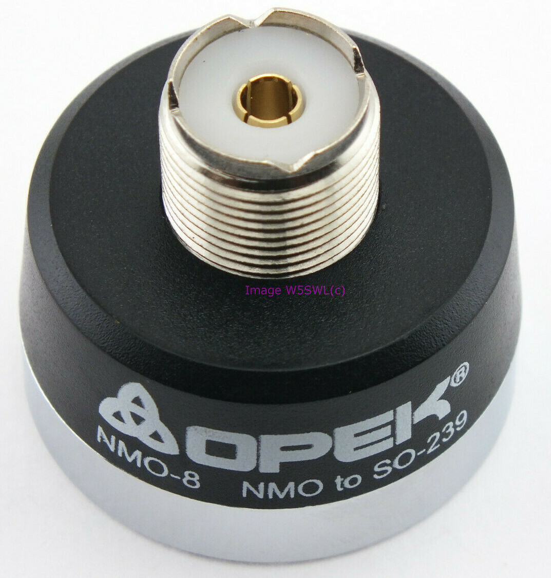 NMO to UHF Female Low Profile Antenna Mount Wattmeter Adapter - Sold by W5SWL