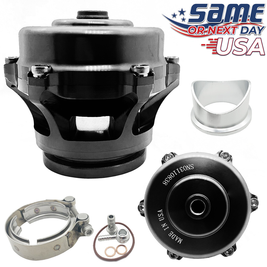 Q Series 50mm Blow Off Valve BOV (Ver. 2) fits TIAL Flange BLACK USA