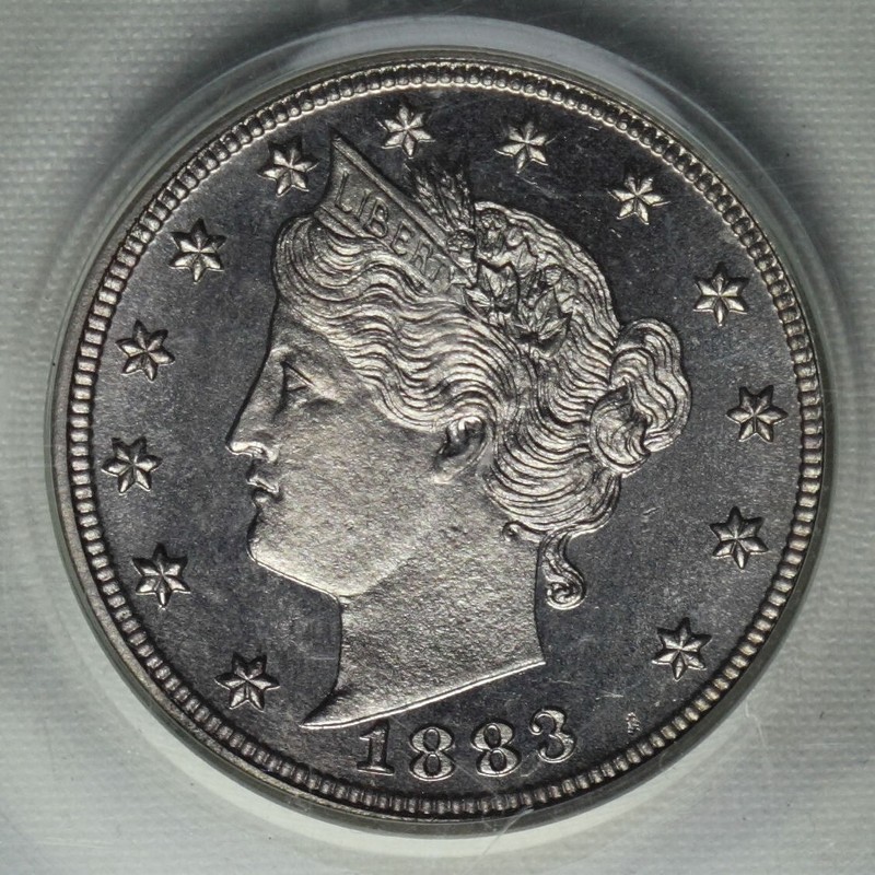 1883 NO CENTS 5c PCGS PR 66CAM Liberty Head Nickel