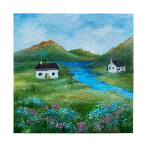 Original Oil Painting Irish Landscape Art Ireland Painting