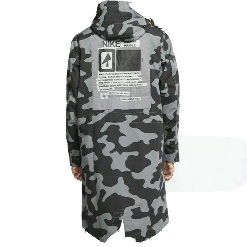 Nike Sportswear Mens Parka 230 Jacket Smoke Grey Black Camo