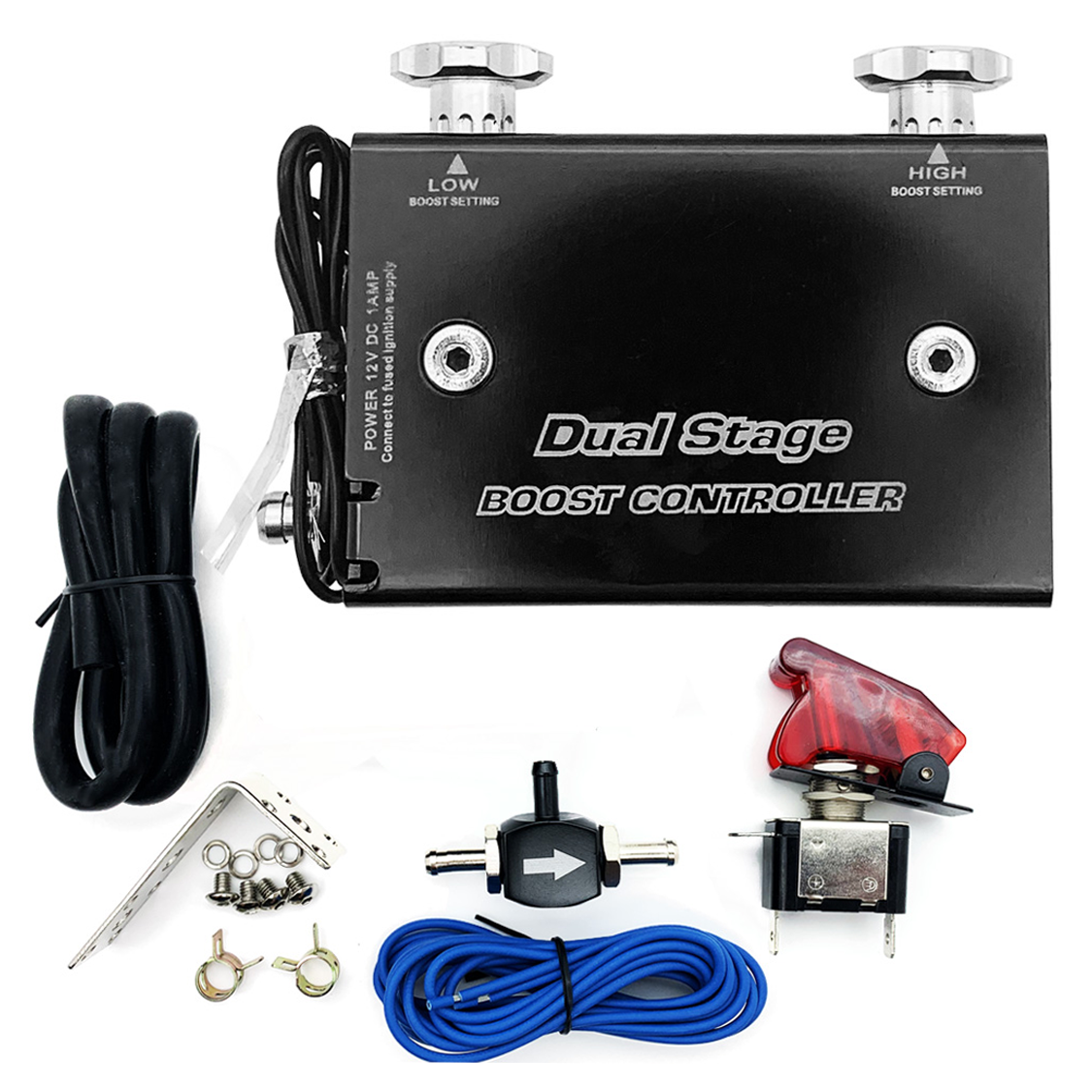 Smart Turbo Dual Stage Manual Boost Control Kit MBC Black FAST USA