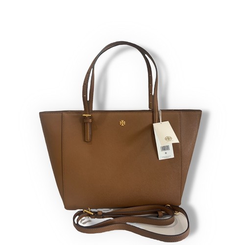 NWT! TORY BURCH EMERSON SMALL TOP ZIP LEATHER TOTE SHOULDER