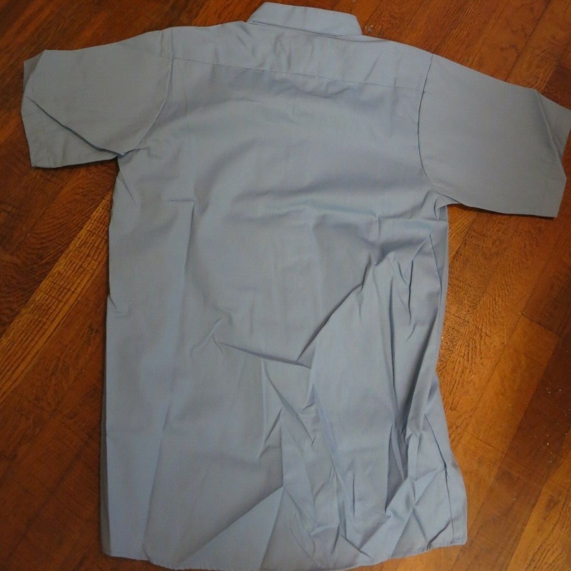 UNIWEAVE by UNIFIRST Uniform Shirt   Short Sleeve Pockets Blue Size S