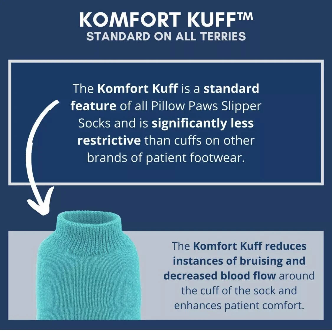 3 PAIR Pillow Paws 3X-Large Bariatric Non-Slip Gripper Slipper Socks Royal Blue